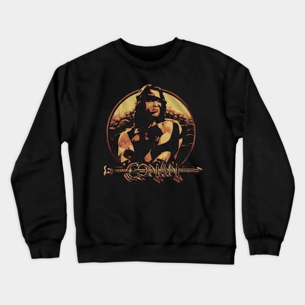 Conan Vintage 80s Crewneck Sweatshirt by MSDO-RRC